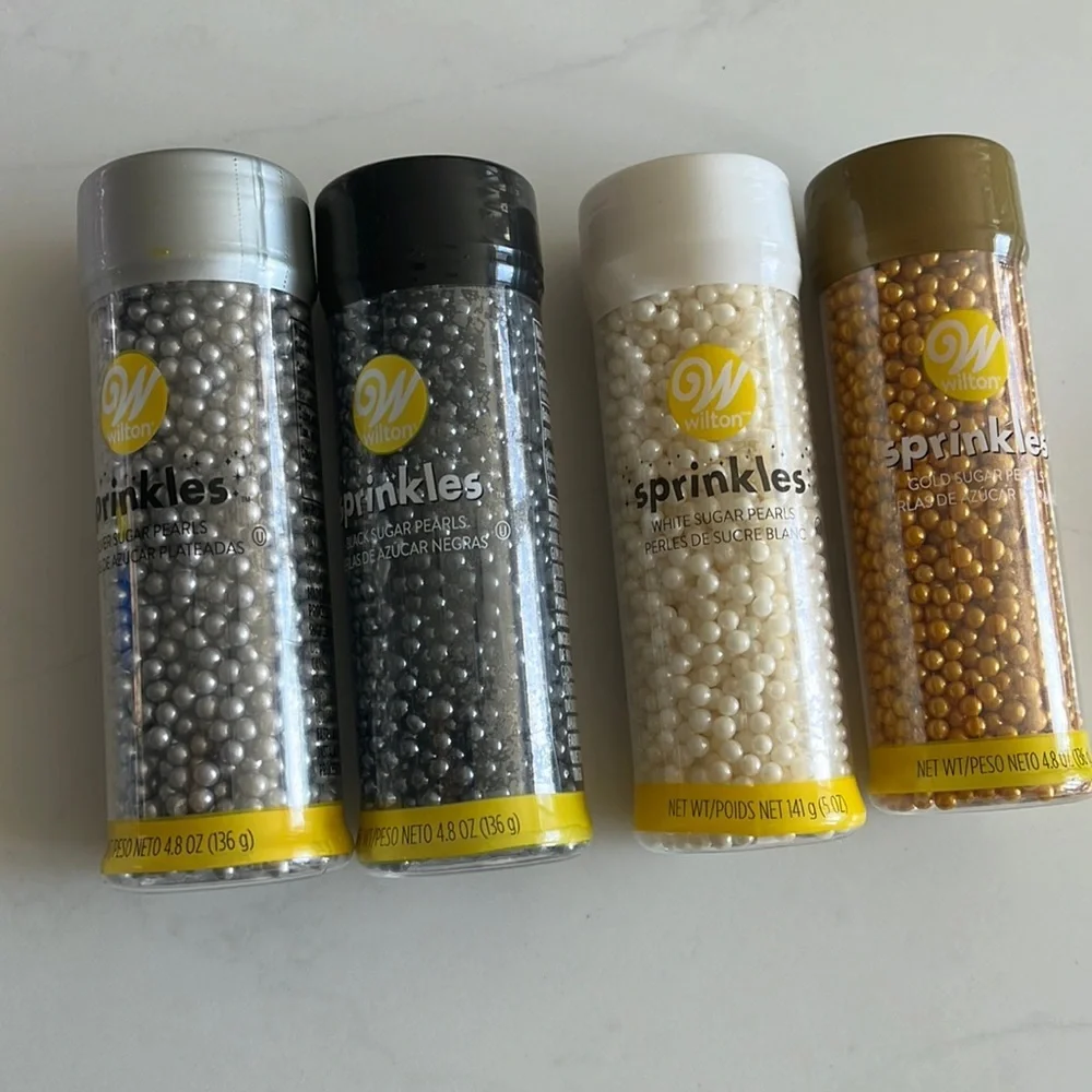 Wilton Sugar Pearl Sprinkles, NWT